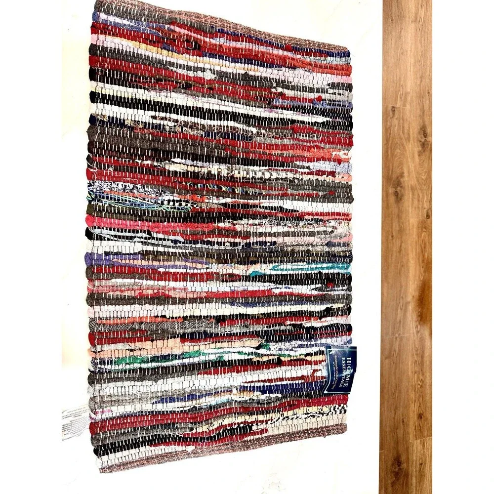 Chindi‎ Home Collection Rag Rug Handwoven Multicolor 20x31.5